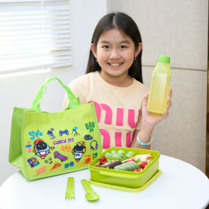 Set Tas Bekal ROBOTO Lunch Bag Set of 4 pcs- Bunda Beli Shop