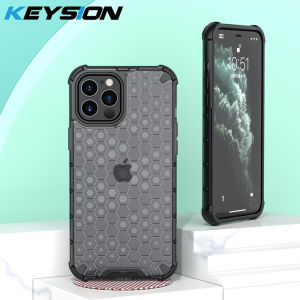 KEYSION Shockproof Case for iPhone 12 mini 12 Pro Max Honeycomb Phone Cover for Apple iPhone SE 2020