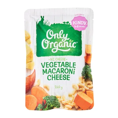 Only Organic Vegetable Macaroni Cheese 220G - From 1-5 Years
