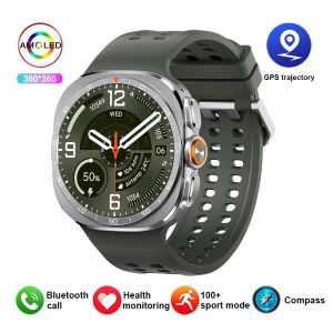 2026 New Smart Watch 9 Ultra 1.52-inch AMOLED ChatGPT NFC Compass Clock Bluetooth Call Waterproof Smartwatch Men Women