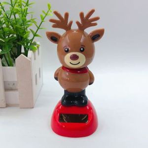 MAOMEI Phụ kiện nội thất Trang trí nội thất Bobble Head Dancer Năng lượng  trời Trang trí ô tô Shaking Head Doll Swinging Bobble Toy Santa Claus Solar Dancing Doll Christmas Snowman