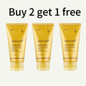 [medicube official] Turmeric Overnight Wrapping Peel Off Mask - Nourishes dull uneven skin glowing skin and elasticity