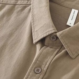 ≮1004≯100% Cotton Spring Autumn Anti-pilling Man Casual Shirt Plain Turn Down Collar Male Long Sleeve Single Breasted Men Shirts