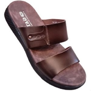 GATS LS 202 sandal sendal kulit Lentur kuat nyaman kasual casual slip slop selop slide flat pria laki laki dewasa