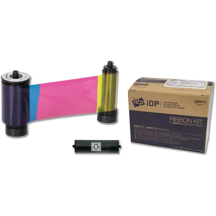 IDP Smart Ribbon Kit YMCKO Full Colored 250 Prints Single side (Part ...
