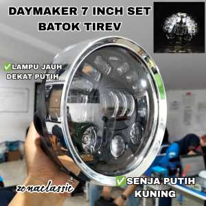 Lampu Daymaker 7 Inch 19 Led Set Batok Tiger Revo Pnp Megapro Ninja Scorpio