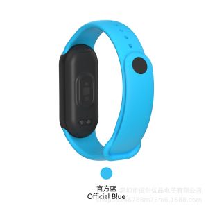 BassPal Colorful Silicone Band For Xiaomi Mi Band 2 3 4 5 6 7 8 Bracelet Watch Band 5 6 7 Wrist Strap Replacement