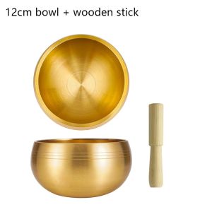 YESHE Chanting Buddha Sound Bowl Brass Meditation Nepalese Mantra Bowl  Leather Stick Singing Bowl