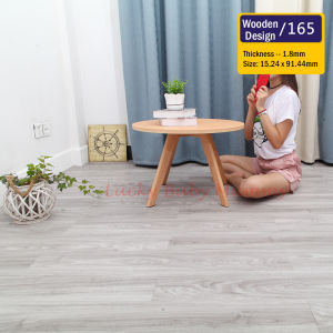Water-Resistant Vinyl Flooring PVC Self-Adhesive Stickers Wooden Marble Design DIY Flooring Tiles / Fireheart Warrior