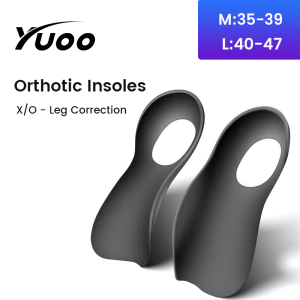 Yuoo 1 cặp hỗ trợ chỉnh hình miếng lót đế giày chân chỉnh vòm Hỗ trợ chứng bàn chân bẹt phụ nữ người đàn ông chỉnh hình đau chân