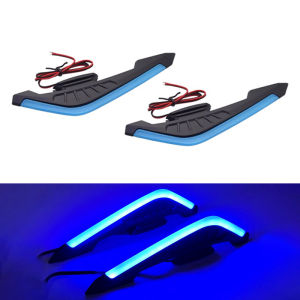SEAMETAL Motorcycle Winglets Front Side Spoiler Aerodynamic Wing Universal Fixed Wind Wing Decoration with LED Light