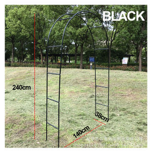 Simple wrought iron arch flower stand monthly season climbing pergola road guide rack grape loofah climbing reinforced flower stand