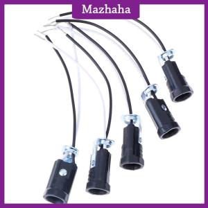 Mazhaha 5Pcs Candle Base E12 Lamp US Holder Light Sockets Keyless With 15CM Wire Lead