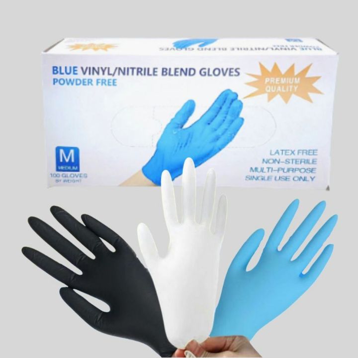 Nitrile Vinyl Glove 100PCS Disposable Surgical glove Powder Free Non