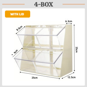 Innohut Bekas Uncang Teh Tea Bag Storage Box Snack Desk Organizer Capsule Coffee Rack Rak Penyimpanan Kopi 茶包收纳盒