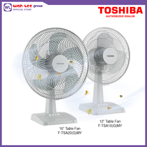 Toshiba 3 Speed Choices 12 16 Inch Table Fan 12 F-TSA10(G)MY / 16 F-TSA20(G)MY WAH LEE STORE