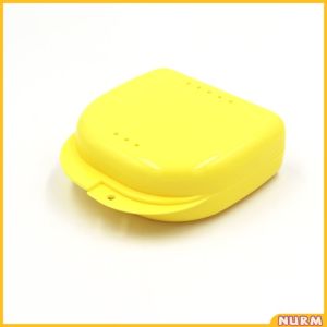 Nurm Retainer case 5 colors Denture Bath Box Case False Teeth Appliance Container Storage Boxes