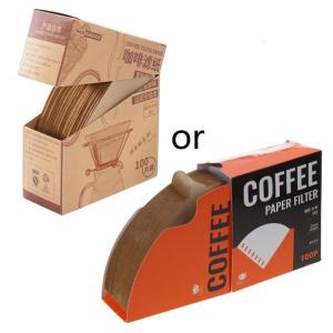 100 chiếc cà phê tự nhiên bột giấy cà phê Espresso tay-nhỏ giọt giấy strainers Infuser bếp pha cà phê công cụ