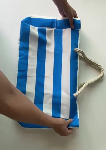 Dung tích lớn Túi đi biển túi hồ bơi cho du lịch cho nữ không thấm nước sandproof Dây Kéo Túi Tote Đi Biển Túi lớn đựng đồ đi biển vải