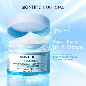 SKINTIFIC 5X Ceramide Barrier Repair Moisture Gel 30ml | Ceramide Gel Barrier Repair Moisturizer 5X Ceramide Cream Sensitive Skin Care Hydrating Gel
