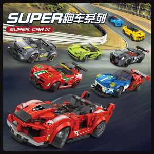 Wange siêu xe tốc độ Đồ chơi xếp ghép hình vô địch đua Bộ phụ kiện xe ô tô sưu tập thể thao ô tô mô hình quà tặng lý tưởng đồ chơi cho trẻ em