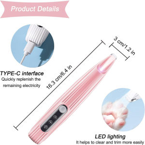 Pet Grooming Trimmer Low Noise LED Light Cordless Rechargeable Precision Clipper Safe Paw Hair Remover Waterproof Design