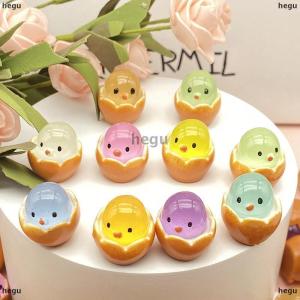 [COD] hegu 20ชิ้นลูกไก่ไข่อีสเตอร์ตกแต่งภูมิทัศน์ไมโครเรืองแสงเครื่องประดับไข่อีสเตอร์ของเล่นเด็กแปลกใหม่ของตกแต่งอีสเตอร์ของขวัญ DIY