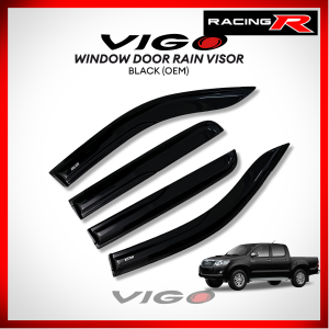 Toyota Hilux Vigo 2005 to 2015 OEM / INJECTION Window Door Rain Visor Thailand Quality Car Accessories