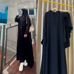 BISA COD Abaya umami free hiajb dan inner-Gamis abaya polos terbaru -abaya muslimah terbaru