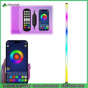 Sikiwind Smart RGB LED Corner Lamp Dimmable Floor Lamp with APP and Remote Ideal for Living Rooms Bedrooms and Gaming Rooms