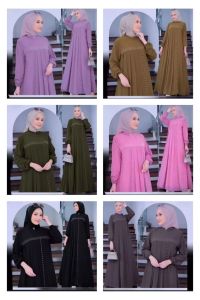 MARWAH ABAYA | GAMIS ABAYA TURKI REMAJA TERBARU KEKINIAN | BAJU WANITA SERIES LEBARAN