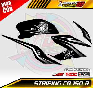 STRIPING VARIASI HONDA CB 150R MEDUSA / STICKER LIST MOTOR HONDA CB 150R MEDUSA