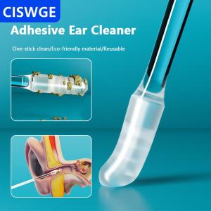 [COD] CISWGE AUTOPARTS 24 cái hộp Dùng Một Lần Dính Tai Gạc Chọn Tái Sử Dụng Tai Sạch Hơn Mềm Tai Sáp Công Cụ Loại Bỏ Ráy Tai Remover Cho Người Lớn Kid