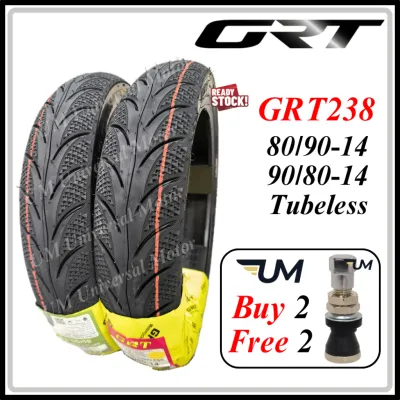 TYRE GRT GRT238 EM238 BUNGA MAXXIS DIAMOND TUBELESS TIRES 70/90-14 MOTOR 238 TAYAR MOTOSIKAL 80 90 100 TIUBLESS TIRE