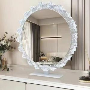 Modern LED Desktop Vanity Mirror Triple Light Bedroom Dressing Table Decorative Vanity Mirror