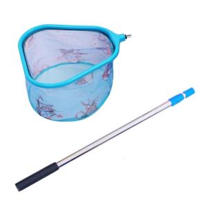 Kids Children Fishing Net Foldable Fish Landing Net for Safe Fish Catching Telescopic Rod Handle Fishing Tool