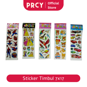 STIKER TIMBUL PENDEK 2PCS Mainan Sticker Tempelan Murah Karakter Gambar Tempel Anak TK PAUD