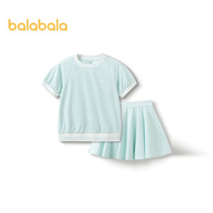 Balabala ชุดฤดูร้อนเด็กและเด็กผู้หญิงชุดสองชิ้นสำหรับเด็กแนวโน้มการเคลื่อนไหวแฟชั่นสุดเท่