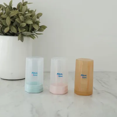 MOMI HOMI Baby Oral Care Pembersih Mulut Bayi Silikon Teether Set Sikat Lidah Bayi & Sikat Gigi Bayi 2in1 Sudah BPA FREE Silicone Tootbrush Perawatan Mulut Bayi