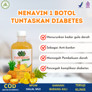 [BPOM RESMI] Nenavin cuka nanas murni untuk menurunkan kadar gula darah | obat diabetes herbal alami