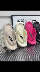 [Free Shipping] New EVA flip-flops for women summer outdoor wear non-slip super soft flat-soled beach sandals for couples thick-soled