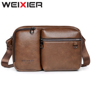 WEIXIER D401 Tas Selempang Pria Kulit Crossbody Sling Bag Anti Air