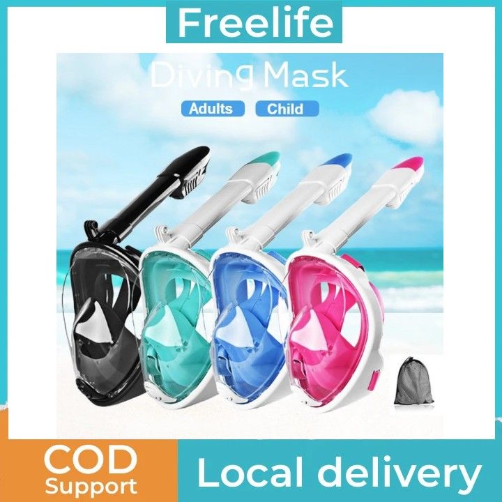 [Local Delivery] Snorkeling Mask Underwater Snorkeling Full Face Mask