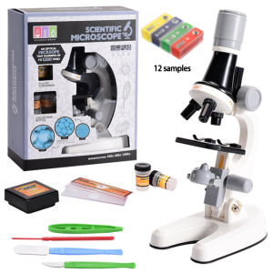 Zoom Microscope Biology Lab LED 1200x School Children Science Experiment Kit Education Scientific Toys Gifts For Child