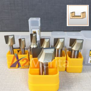 Mũi phay mũi soi mũi cắt gỗ thẳng lấy nền cốt 1/2"(12.7mm) Arden (Tùy chọn size - giá lẻ từng size)
