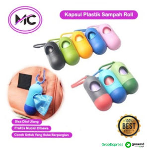 Tempat Plastik Sampah Roll Gantung Dispenser Kantong Plastik Poop Gantungan Bag Tas Travelling Portable