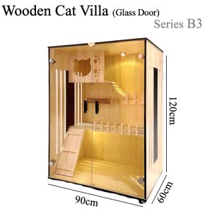 Cat Condo Apartment/Cat Villa/Luxury House/Cat House/Wooden Cat House/Scratching Post Large Cat Villa Multiple Cat House