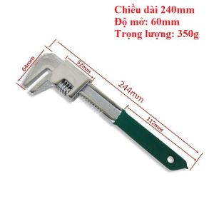 Mỏ lết Chữ F với Khả Năng Vặn Ren Téc Mỏ Lết Kìm nước chữ F Vặn Ống - Hợp Kim Chất Lượng Cao - Kim Khí Thanh Tùng