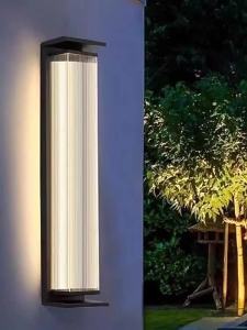SXH  Outdoor Wall Lamp Waterproof Outdoor Terrace Hotel Villa Main Entrance Exterior Wall Pillar Modern Simple Courtyard Lamp Wall Lamp