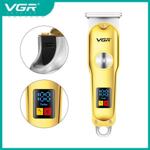 VGR V-290 Electric Hair Clipper Rechargeable USB Port Stainless Steel Blade With LED Digital Display